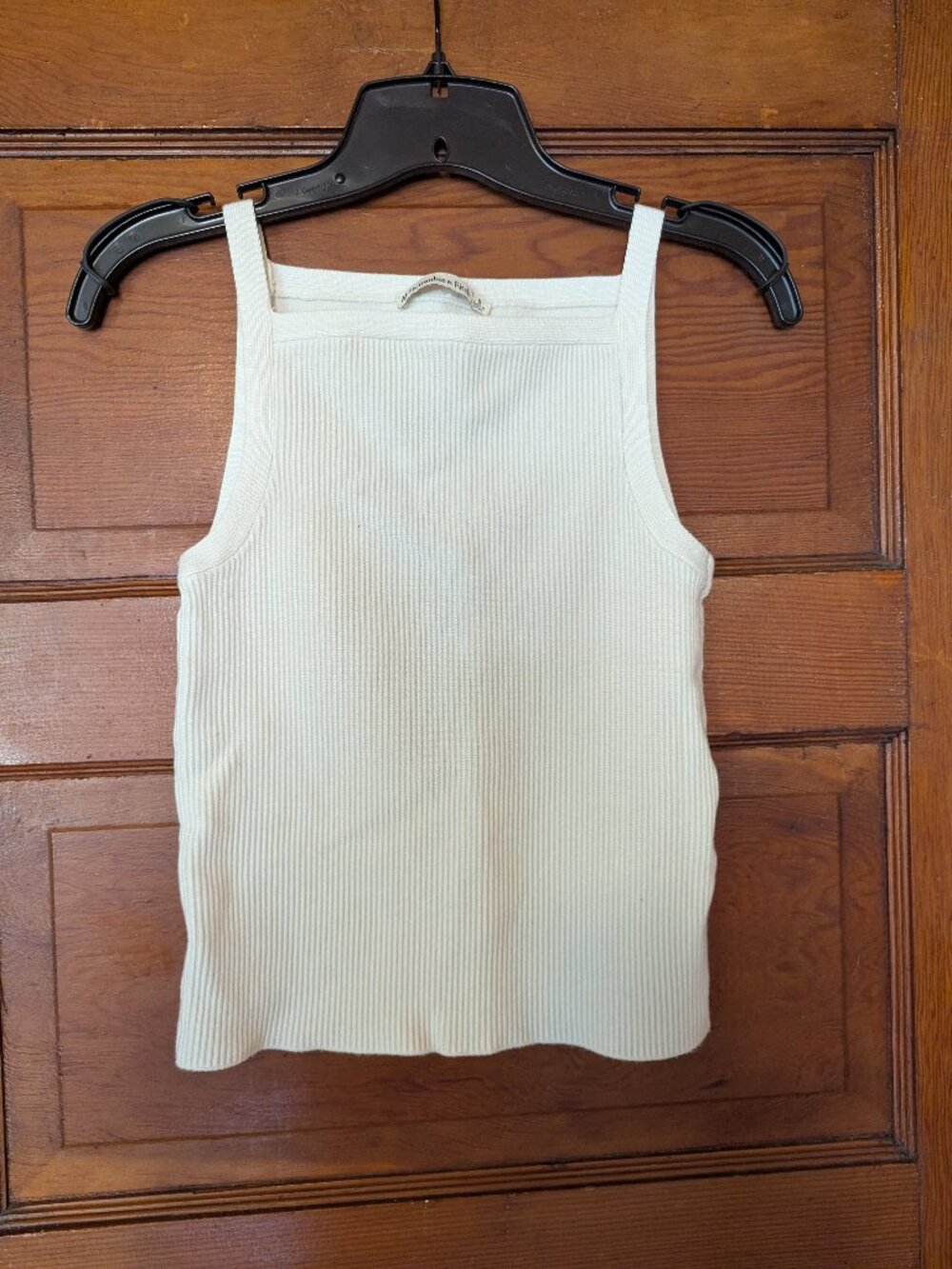 Abercrombie Square High Neck Ribbed Sweater Tank
